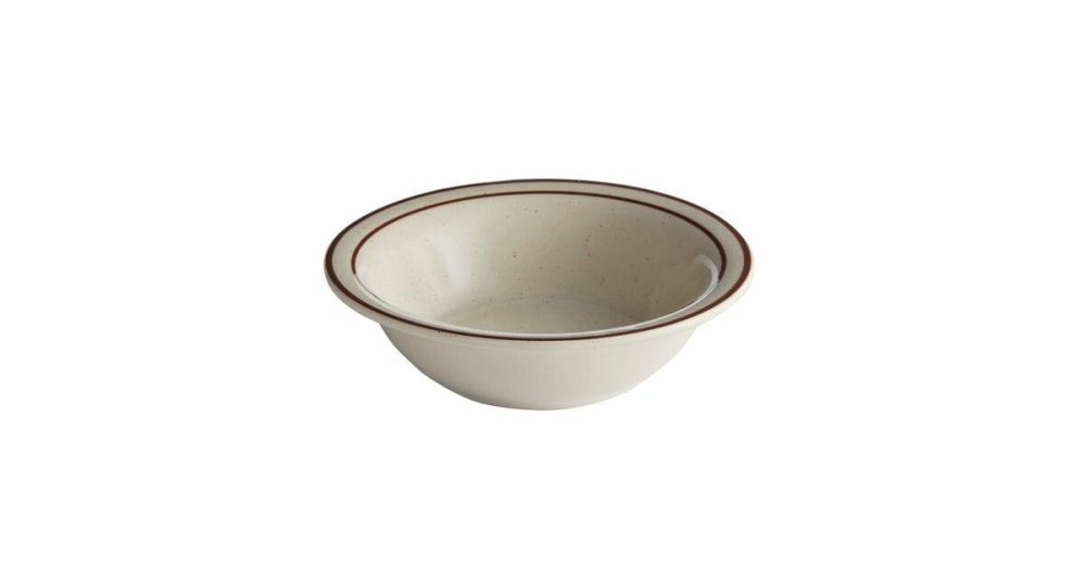 China Bowls |  13 Oz. Brown Speckle Narrow Rim Stoneware Grapefruit Bowl / Dish – 36/Case