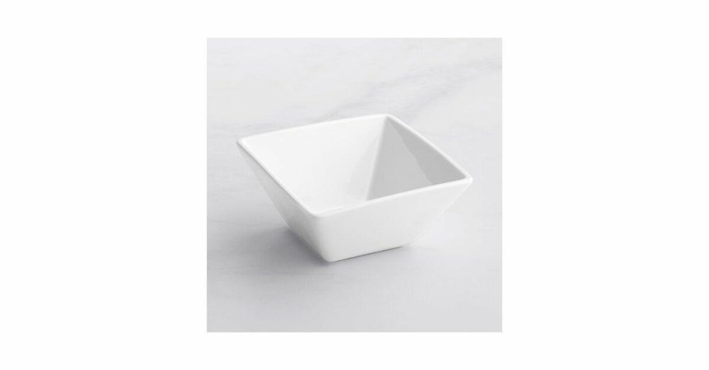 China Bowls |  18 Oz. Square Bright White Porcelain Bowl – 24/Case