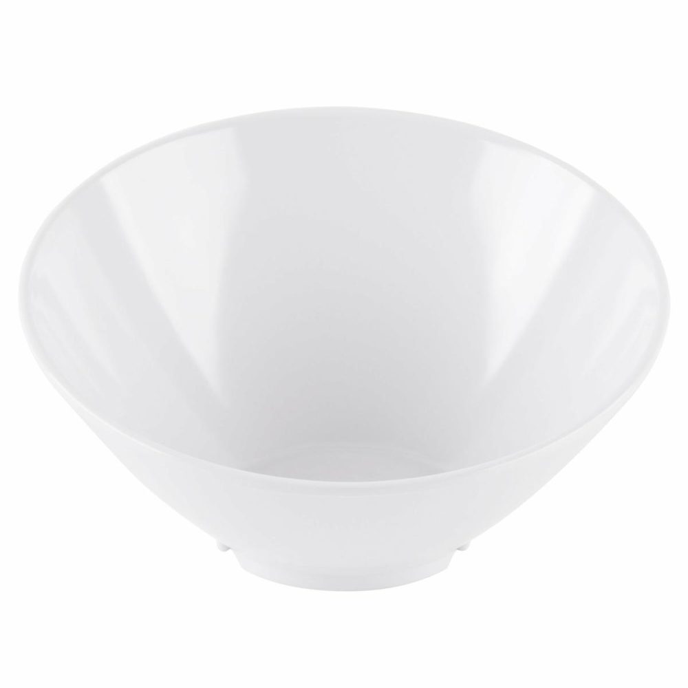 China Bowls |  20 Oz. Bright White Slanted Porcelain Bowl – 12/Case