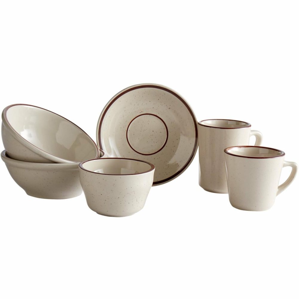 China Bowls |  7.25 Oz. Brown Speckle Narrow Rim Stoneware Bouillon Cup – 36/Case