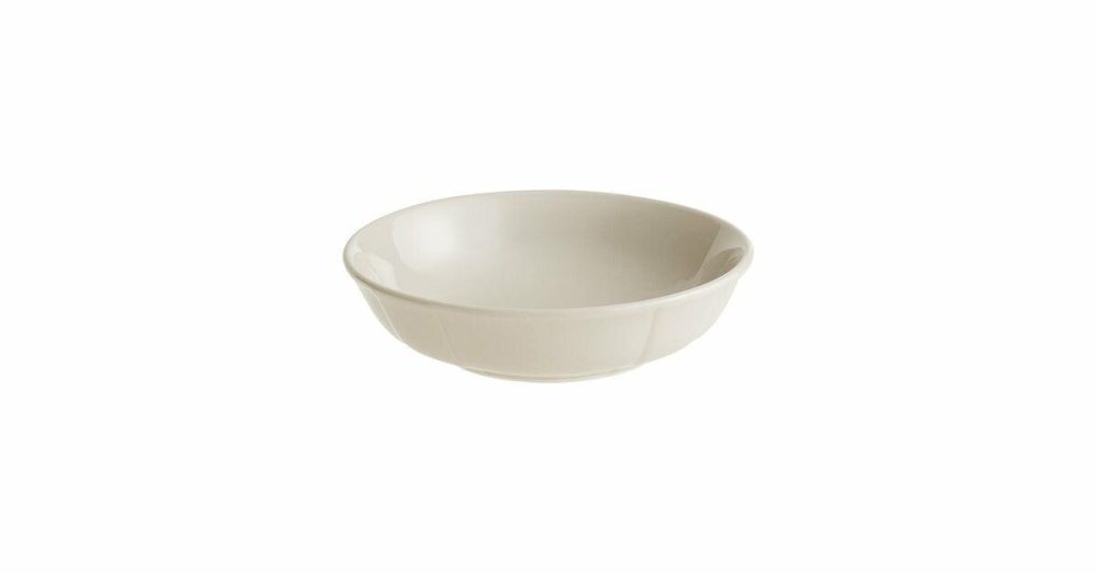 China Bowls |  Condesa 5.5 Oz. Warm Gray Scalloped Porcelain Fruit Dish – 36/Case