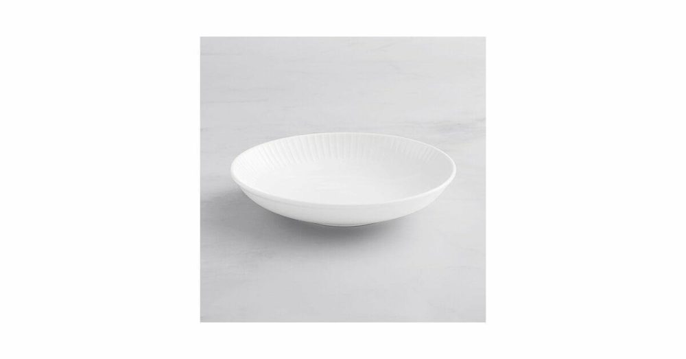 China Bowls |  Cordelia 24 Oz. Bright White Embossed Coupe Porcelain Bowl – 12/Case