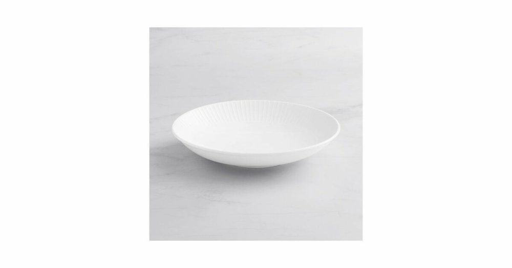 China Bowls |  Cordelia 38 Oz. Bright White Embossed Coupe Porcelain Bowl – 12/Case