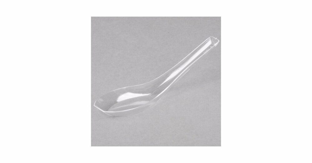 Disposable Chinese / Asian Spoons |  Aptasia2 Petites 5" Clear Asian Soup Spoon – 200/Case