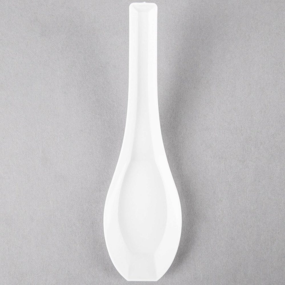 Disposable Chinese / Asian Spoons |  Aptasia2 Petites 5" White Asian Soup Spoon – 200/Case