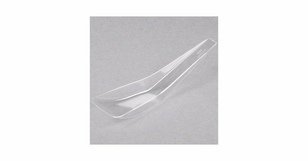 Disposable Chinese / Asian Spoons |  Tiny Temptations 6505-Cl 5" Tiny Tensils Disposable Clear Plastic Spoon – 200/Case