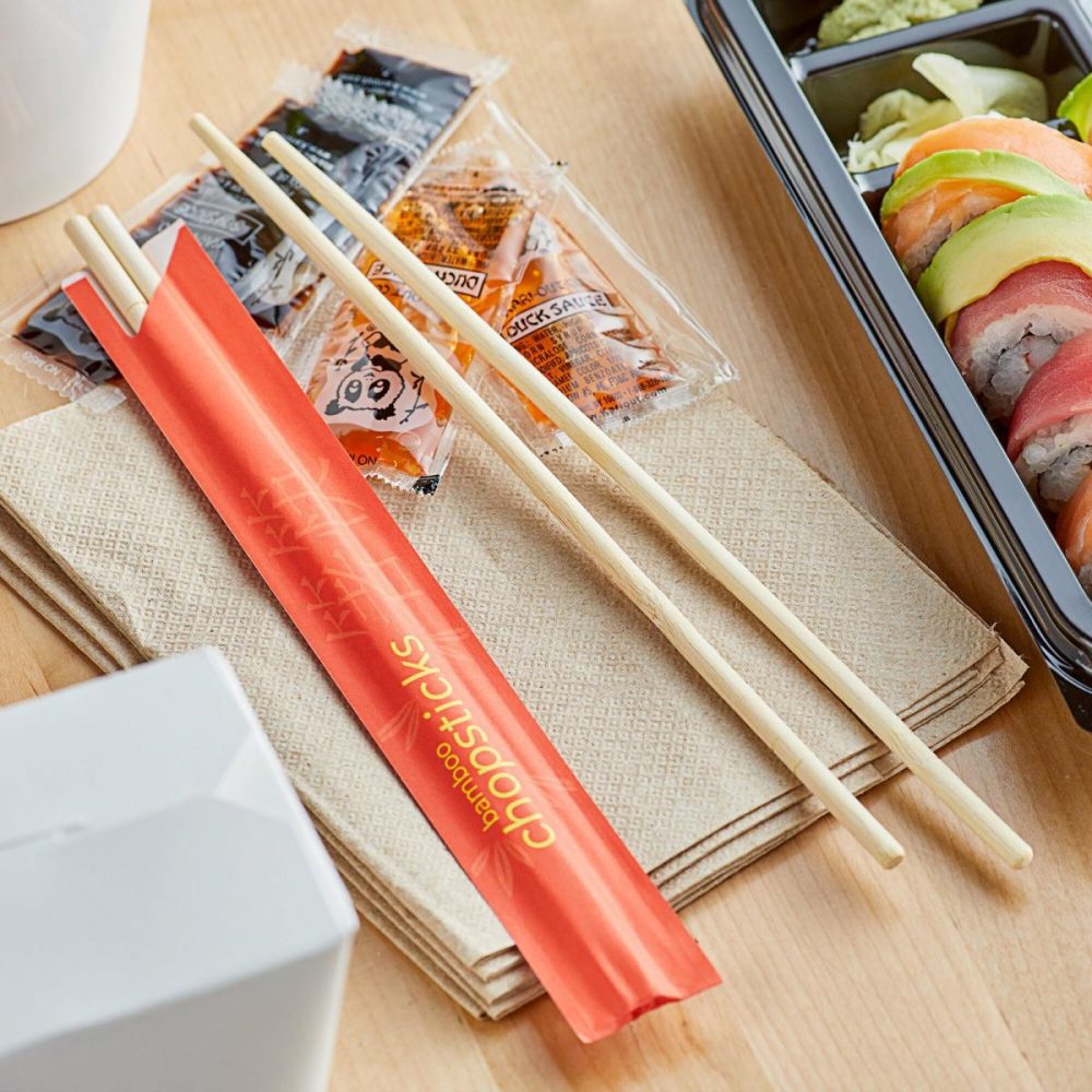 Disposable Chopsticks |  9" Bamboo Round Chopsticks – 1000/Pack