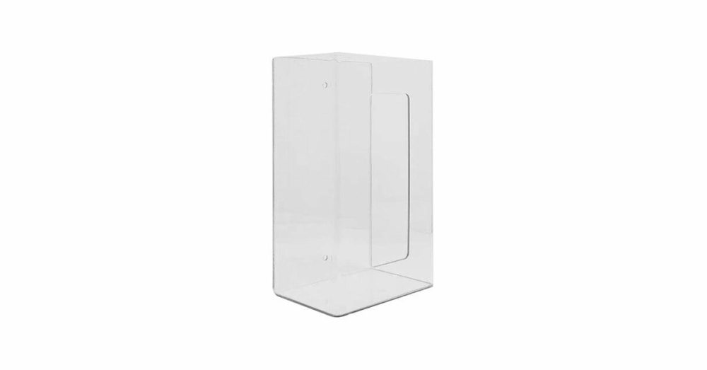 Disposable Glove Dispensers |  6 1/2" X 4 1/4" X 10 7/8" Acrylic Single Vertical Glove Dispenser