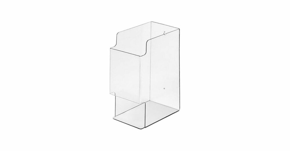 Disposable Glove Dispensers |  Acrylic 1-Box Wall Mount Disposable Surgical Glove Dispenser