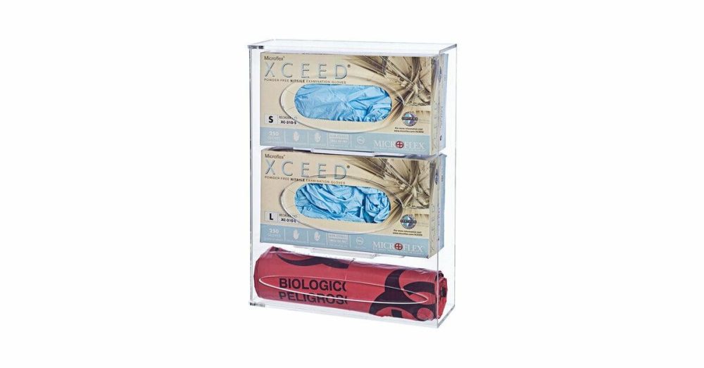 Disposable Glove Dispensers |  Acrylic Disposable Glove And Bag Dispenser