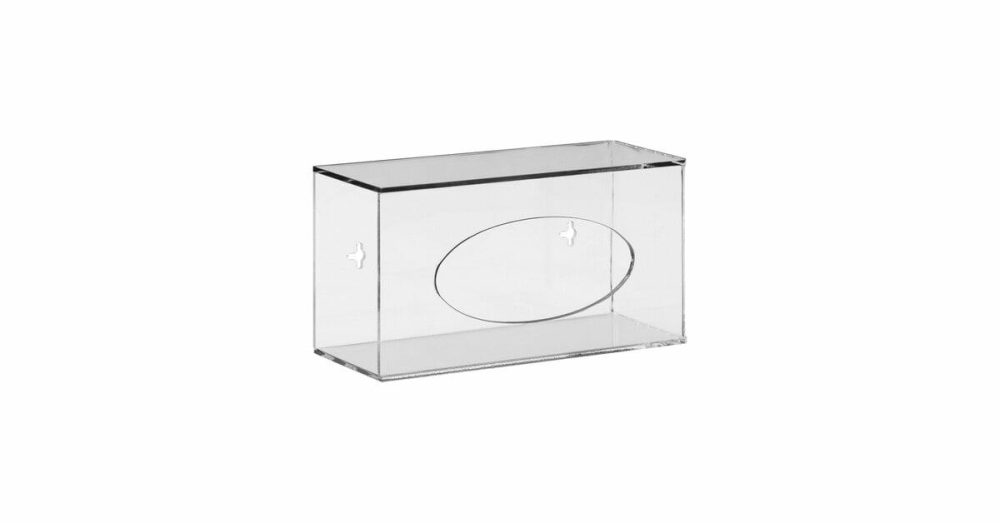 Disposable Glove Dispensers |  Deluxe Acrylic 1-Box Wall Mount Disposable Glove Dispenser