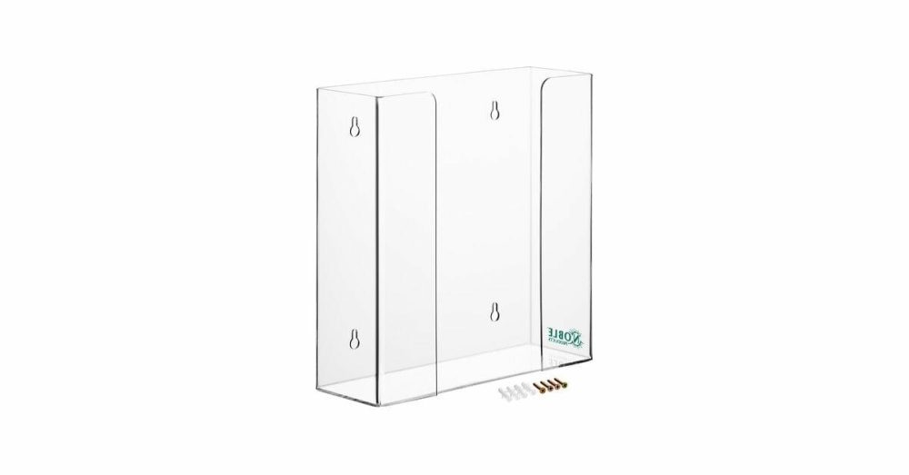 Disposable Glove Dispensers |  Double Box Acrylic Wall-Mount Glove Dispenser