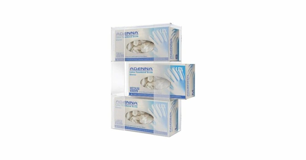 Disposable Glove Dispensers |  Easy-Swap 10" X 4" X 16" Clear Acrylic Triple Glove Dispenser