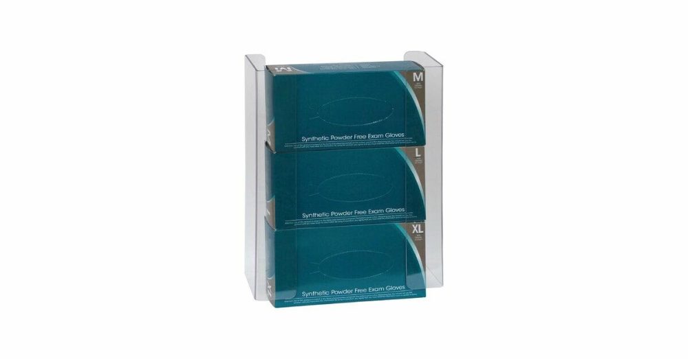 Disposable Glove Dispensers |  Pteg 3-Box Wall Mount Disposable Glove Dispenser