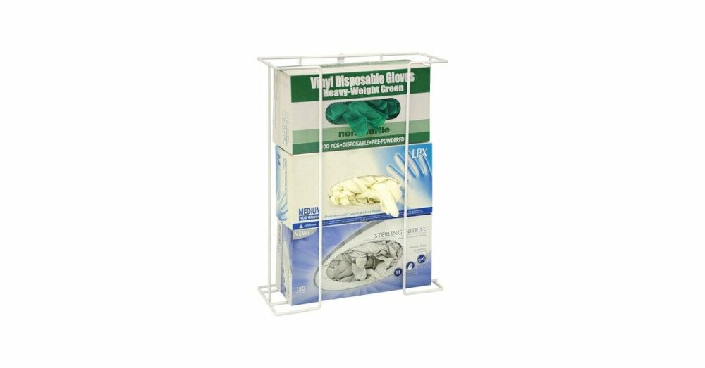 Disposable Glove Dispensers |  Steel Wire 3-Box Wall Mount Disposable Glove Dispenser