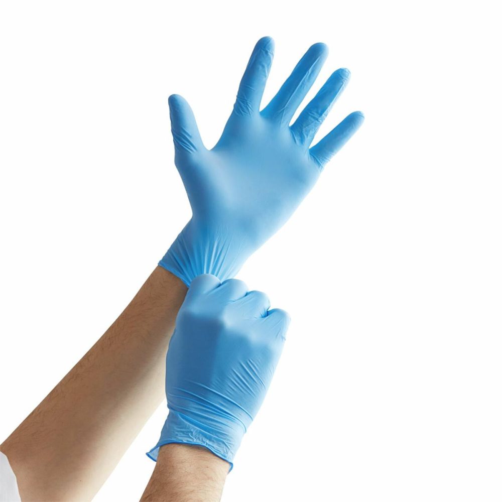 Disposable Gloves |  Blue Biodegradable Nitrile 2.5 Mil Powder-Free Gloves – 2000/Case