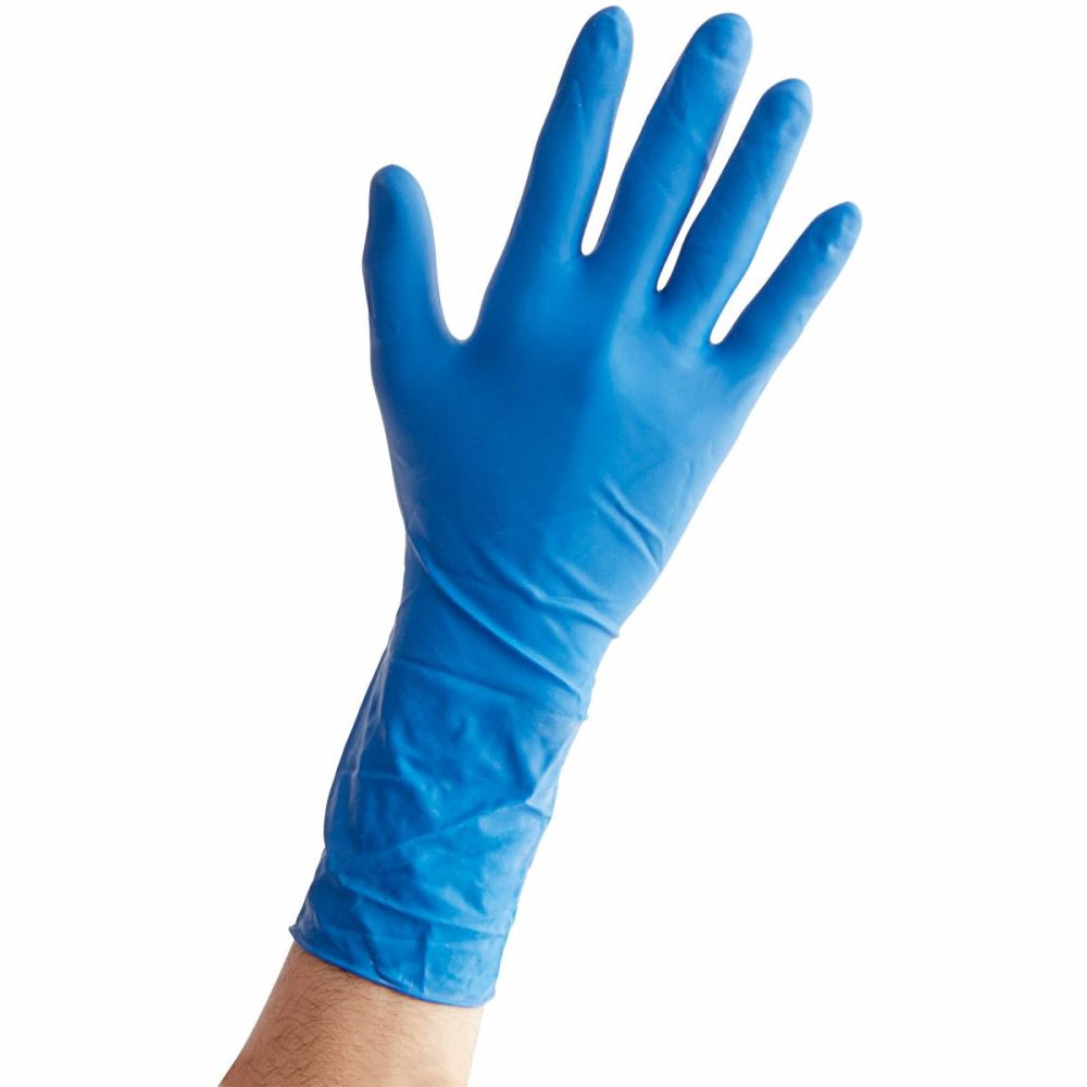 Disposable Gloves |  High Risk Latex Exam Gloves 15 Mil – Blue – 500/Case