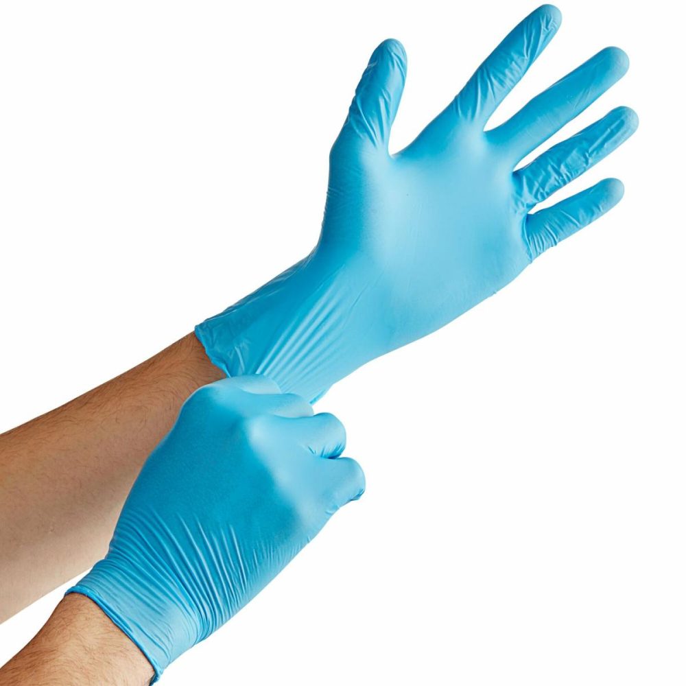 Disposable Gloves |  Nitrile 8 Mil Heavy-Duty Powder-Free Diamond-Textured Gloves – Case