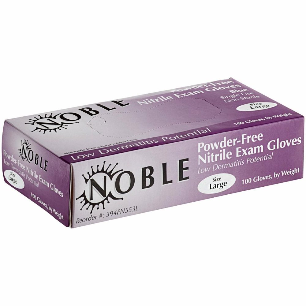 Disposable Gloves |  Powder-Free Disposable Exam Grade Nitrile 4 Mil Thick Textured Gloves – 1000/Case