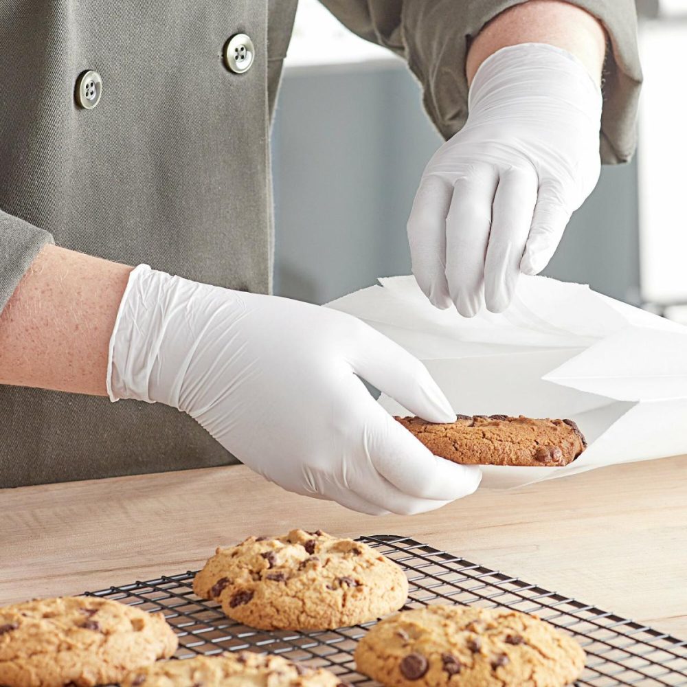 Disposable Gloves |  Powder-Free Disposable Latex Gloves For Foodservice – 100/Box