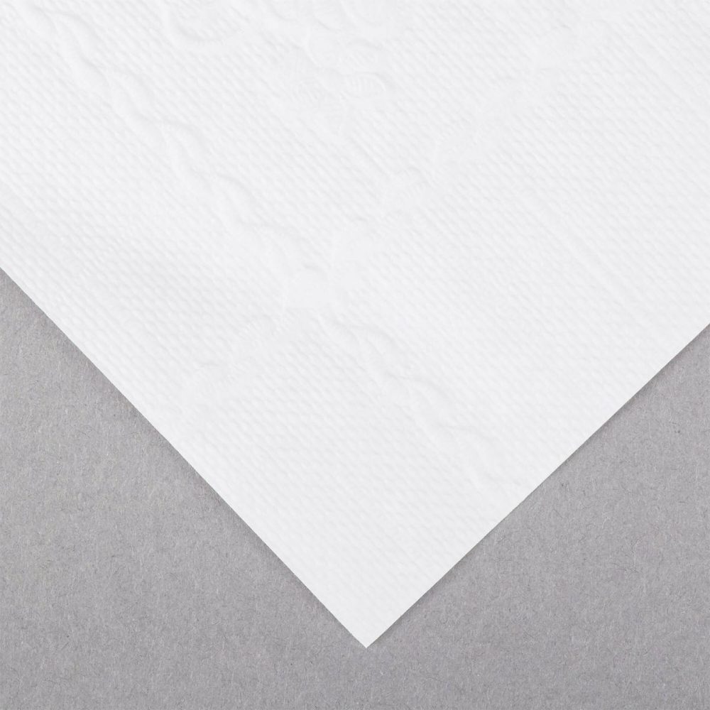 Disposable Placemats |  10" X 14" Customizable Off-White Colored Paper Placemat With Scalloped Edge – 1000/Case