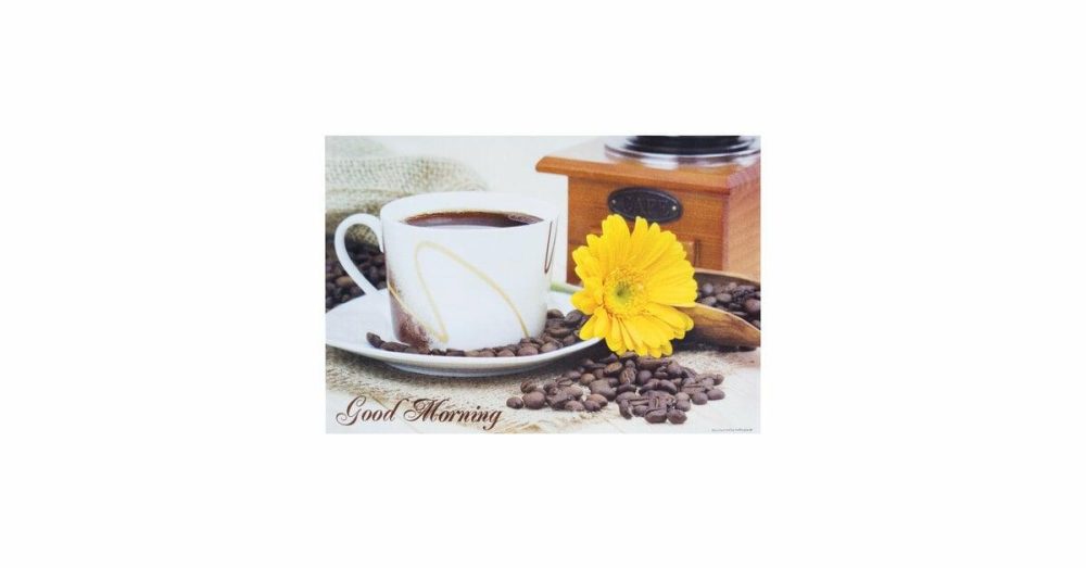 Disposable Placemats |  311118 10" X 14" Good Morning Paper Placemat   – 1000/Case