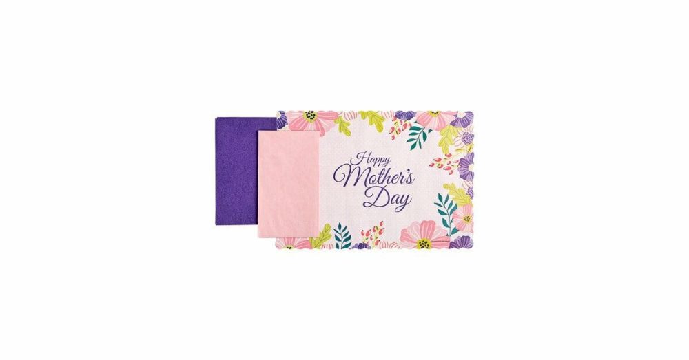 Disposable Placemats |  856779 10" X 14" Mother’s Day Placemat Combo Pack – 250/Case