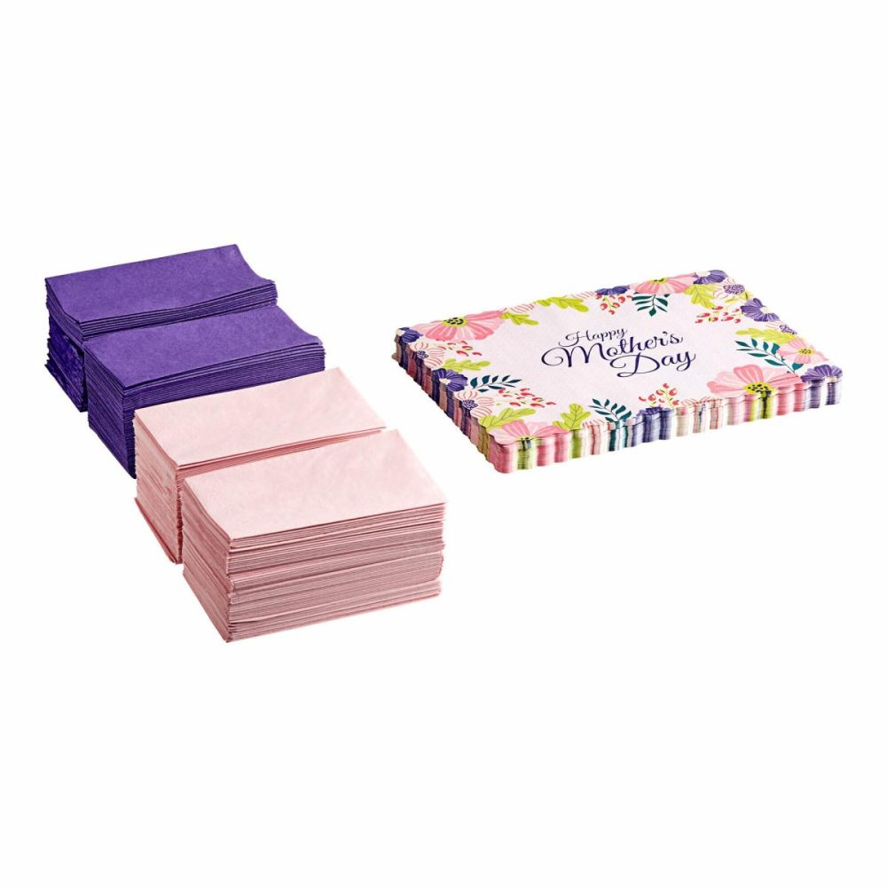 Disposable Placemats |  856779 10" X 14" Mother’s Day Placemat Combo Pack – 250/Case