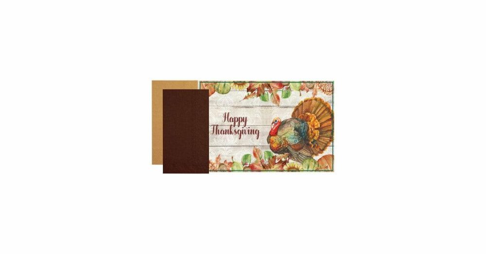 Disposable Placemats |  856793 10" X 14" Thanksgiving Placemat Combo Pack – 250/Case