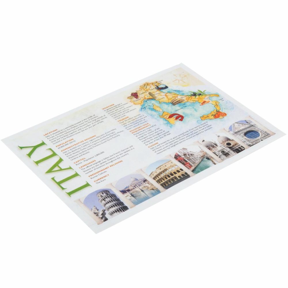 Disposable Placemats |  Pp112 10" X 14" Italia Paper Placemat – 1000/Case