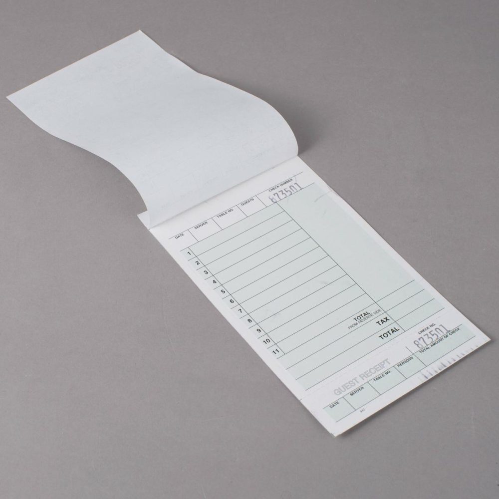 Guest Checks |  947Swc 2-Part White Carbonless Guest Check Set – 250/Pack