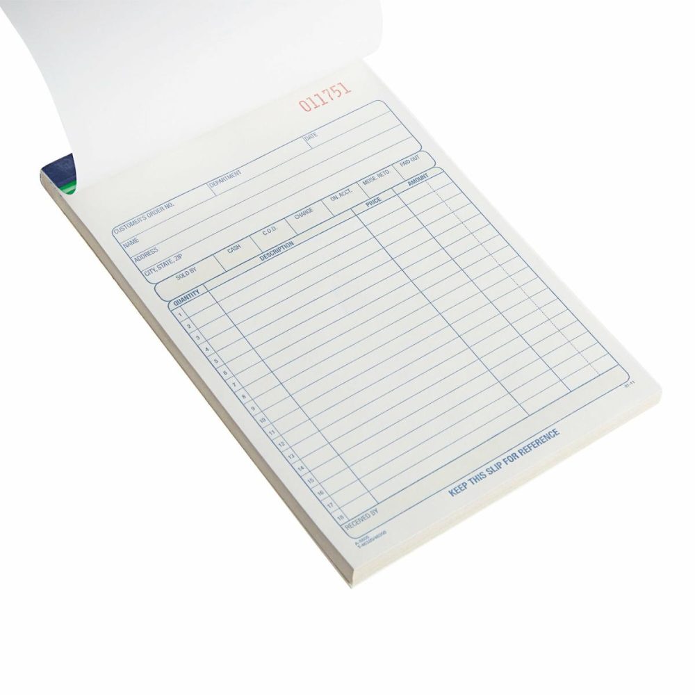 Guest Checks |  Dc5805 5 9/16" X 8 7/16" 2-Part Carbonless Bound Sales Order Book