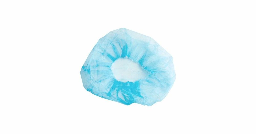 Hairnets & Disposable Chef Hats |  28" Blue Disposable Polypropylene Bouffant Cap – 100/Pack