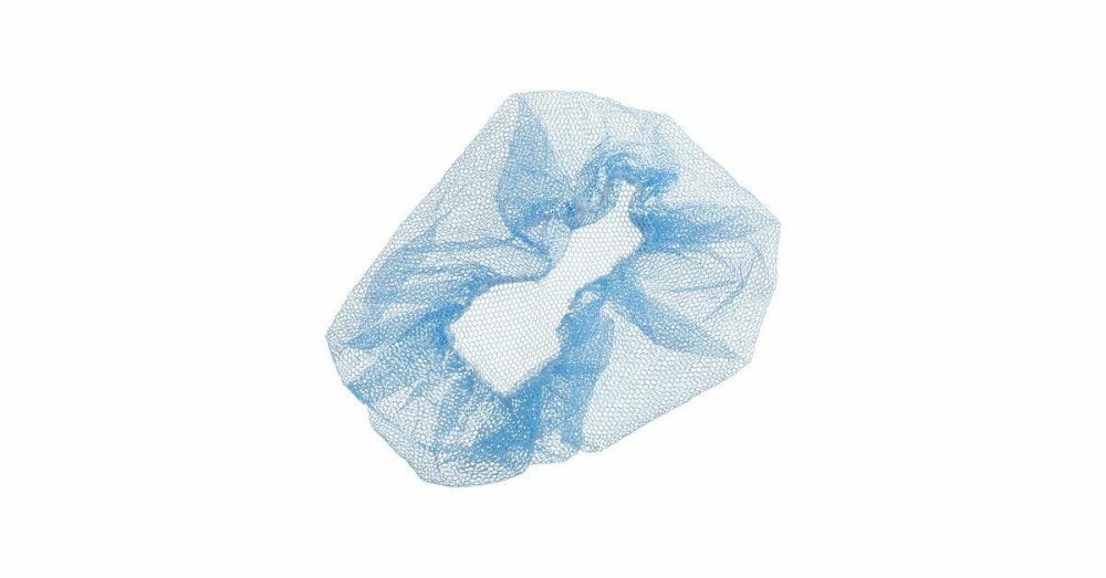 Hairnets & Disposable Chef Hats |  28" Blue Nylon Hairnet Cap – 1000/Case