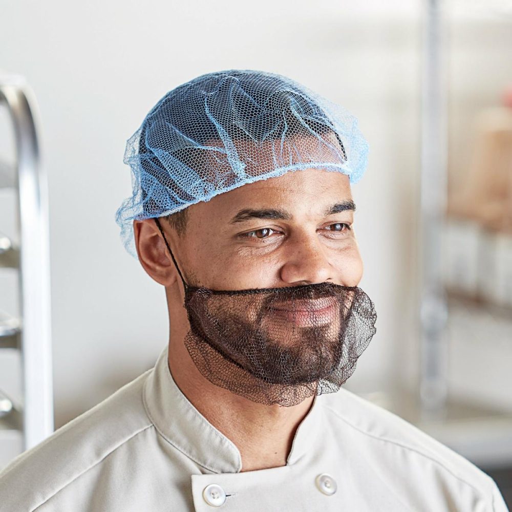 Hairnets & Disposable Chef Hats |  28" Blue Nylon Hairnet Cap – 1000/Case