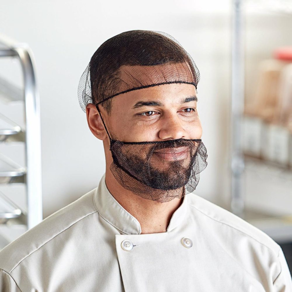 Hairnets & Disposable Chef Hats |  18" Brown Nylon Hairnet Cap – 1000/Case