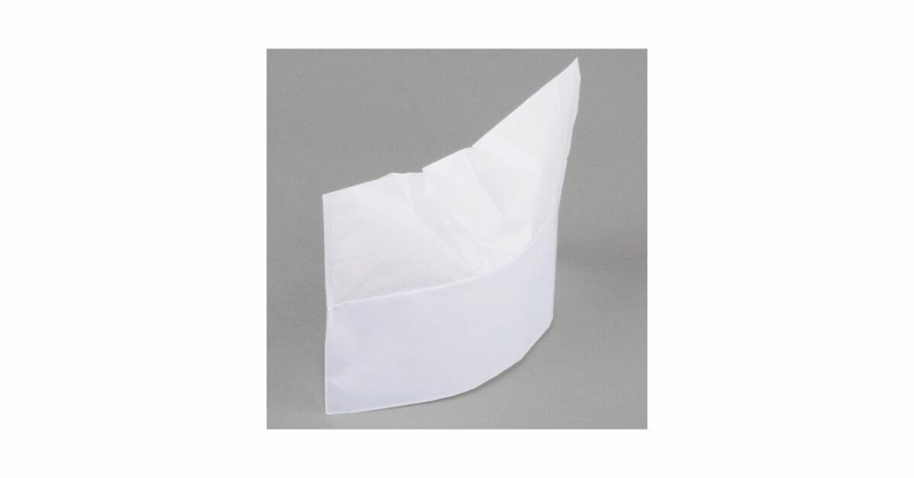 Hairnets & Disposable Chef Hats |  Rpos1-W White Paper Overseas Cap   – 100/Box