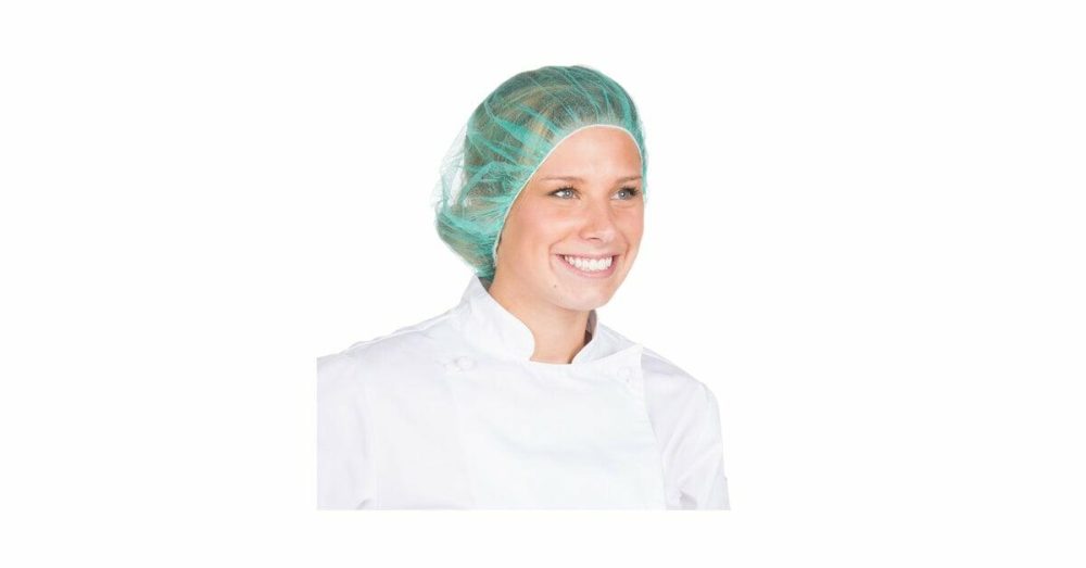 Hairnets & Disposable Chef Hats |  Rp110Nwc 21" Green Disposable Bouffant Cap – 100/Pack