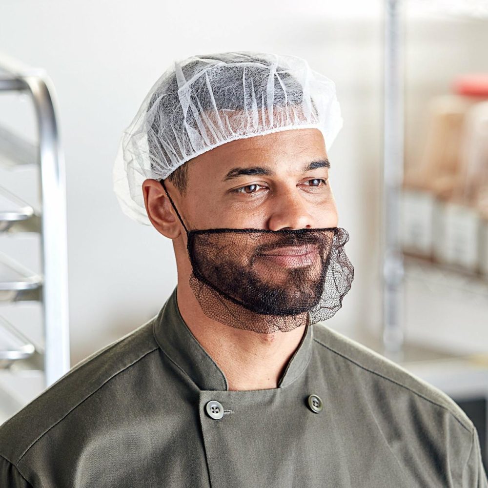 Hairnets & Disposable Chef Hats |  24" White Disposable Polypropylene Bouffant Cap – 100/Pack