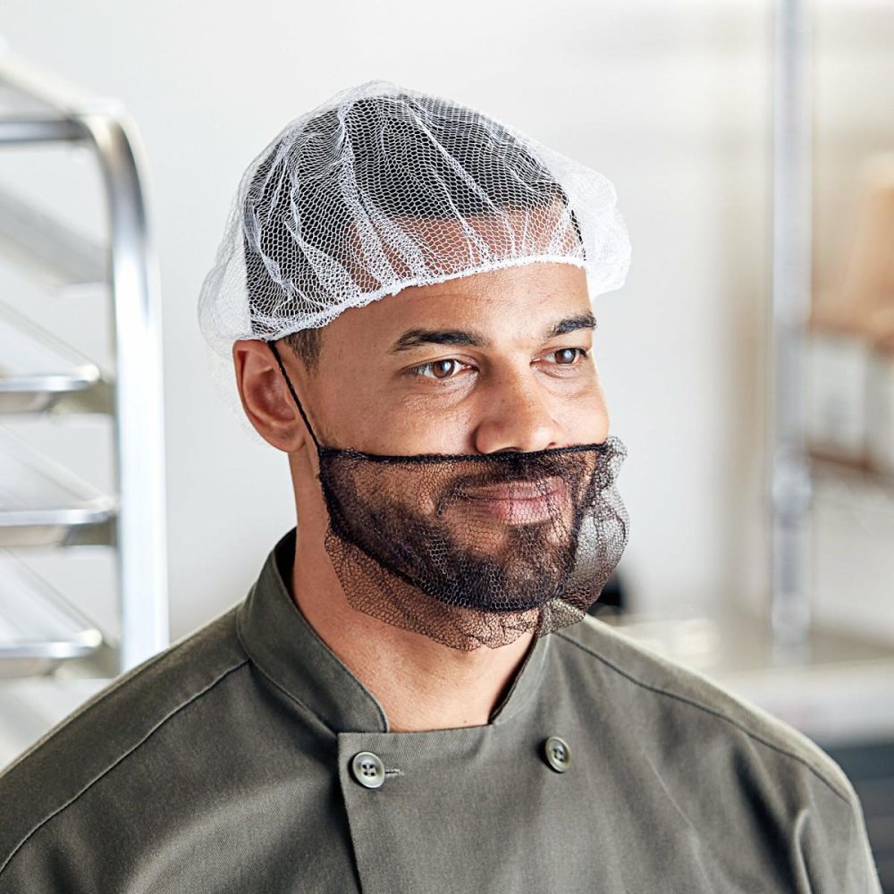 Hairnets & Disposable Chef Hats |  21" White Nylon Hairnet Cap – 1000/Case