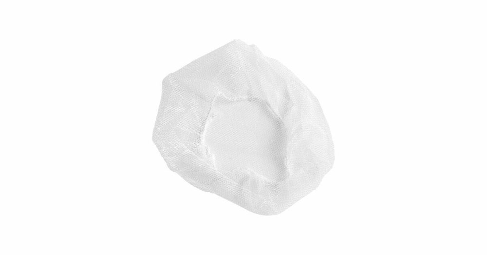 Hairnets & Disposable Chef Hats |  18" White Nylon Hairnet Cap – 100/Pack