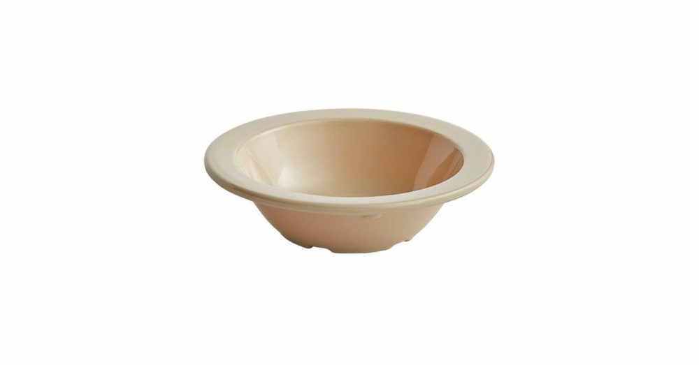 Melamine Bowls |  Foundations 10 Oz. Tan Narrow Rim Melamine Grapefruit Bowl – 12/Case