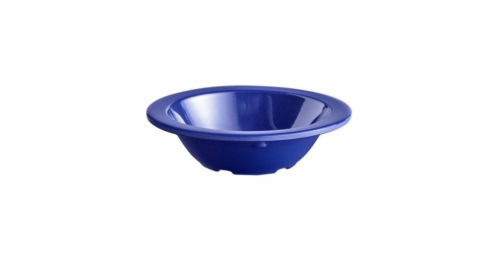 Melamine Bowls |  Foundations 4 Oz. Blue Narrow Rim Melamine Fruit Dish – 12/Case