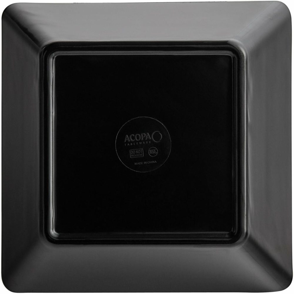 Melamine Bowls |  Rittenhouse 112 Oz. Square Black Melamine Bowl