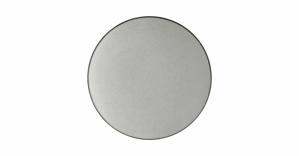 Melamine Plates |  Apollo 7 1/2" Matte Grey And Black Coupe Melamine Plate – 12/Pack