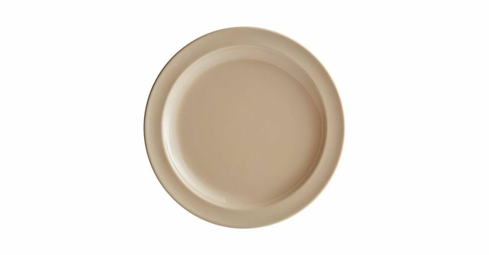 Melamine Plates |  Foundations 1 5/8" Green Wide Rim Melamine Plate – 12/Pack