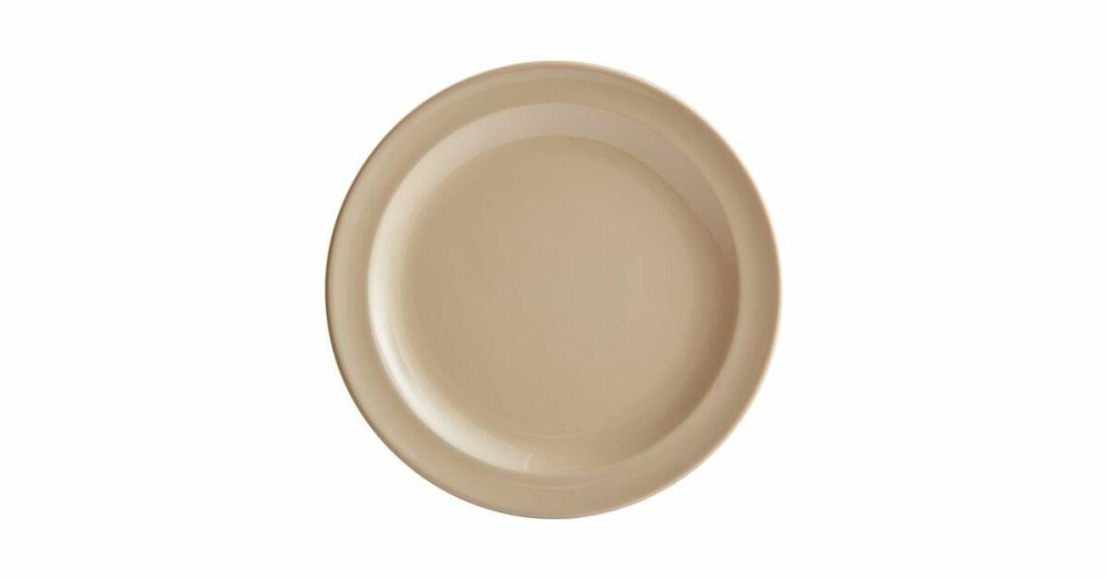 Melamine Plates |  Foundations 10" Green Narrow Rim Melamine Plate – 12/Case