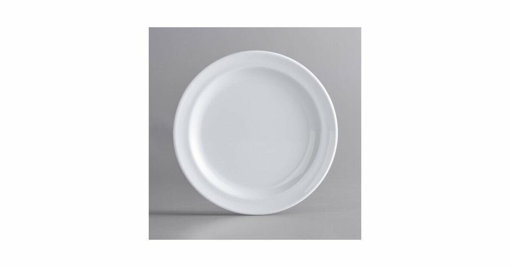 Melamine Plates |  Foundations 5 1/2" Blue Narrow Rim Melamine Plate – 12/Case