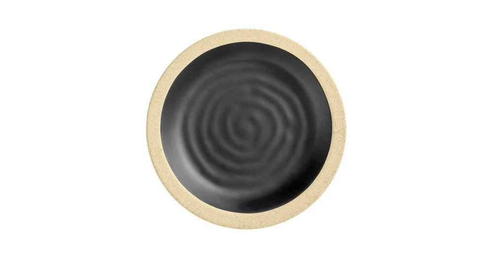 Melamine Plates |  Izumi 6" Matte Black Melamine Coupe Plate – 12/Pack