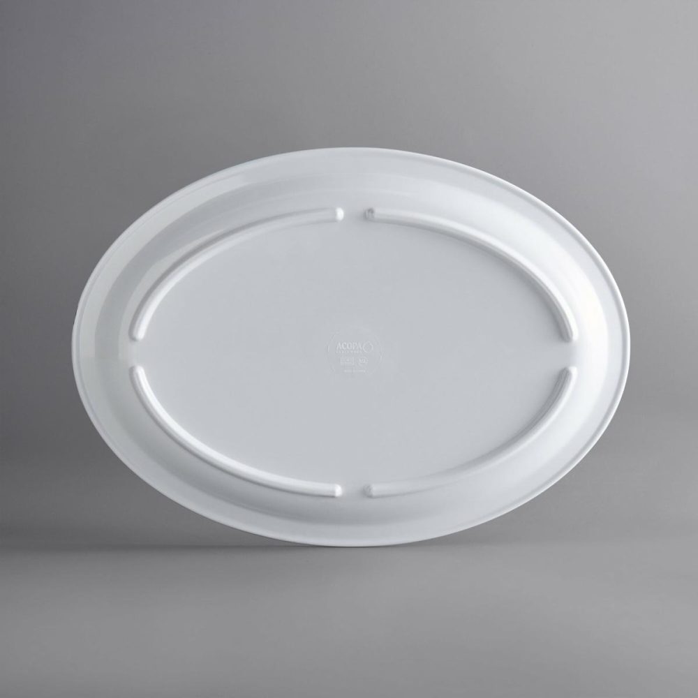 Melamine Plates |  Lunar 12" Round White Coupe Melamine Plate – 12/Case